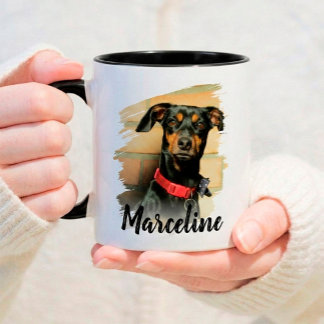 Moderne Schrift-Typografie Name & Benutzerdefinier Tasse
