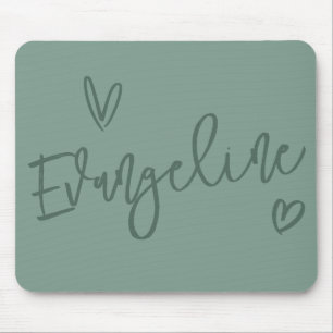 Moderne Schrift Typografie schluckt mädchenhaft el Mousepad