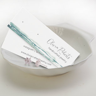 Moderne Schrift Wasserfarben-Stud-Ohrring-Displayk