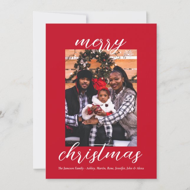 Moderne Schrift Weihnachten Stilvolle Minimalistis (Vorderseite)