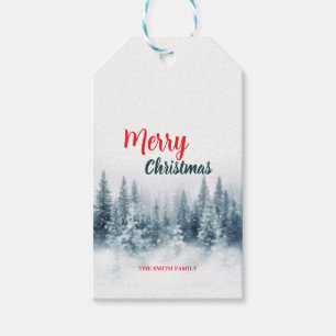 Moderne Schrift Weihnachten Xmas Winter Tannenbaum Geschenkanhänger