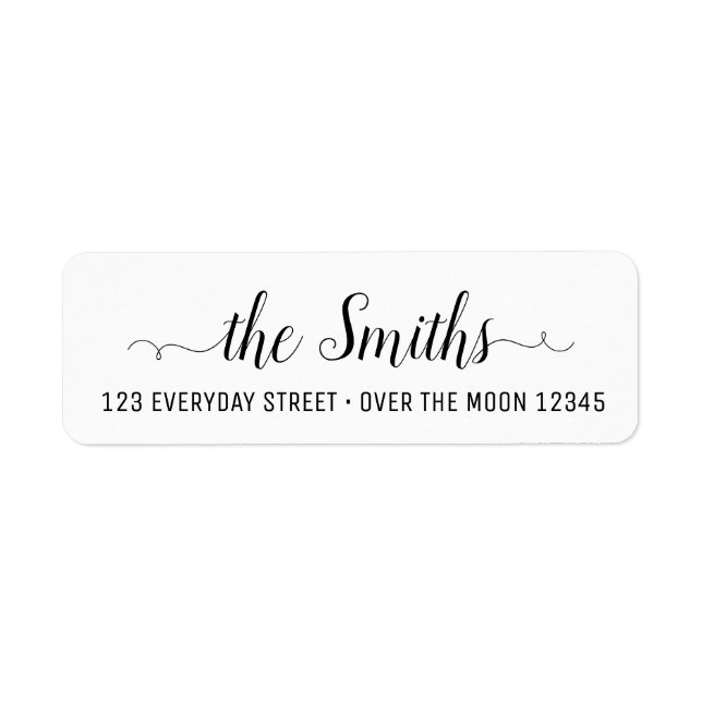 Moderne Schriftart Familienname Elegant Einfach re (Vorne)
