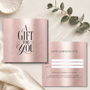 Moderne Schriftart Geschäft Geschenkgutschein