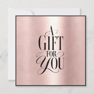 Moderne Schriftart Geschäft Geschenkgutschein