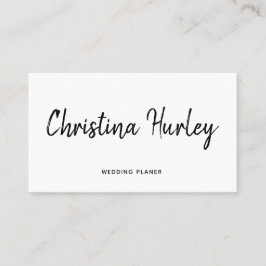 Moderne Schriftart-Grafik-Typografie stilvoll Visitenkarte