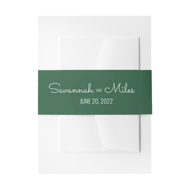 Moderne Schriftart Hochzeit im Mittelalter Einladungsbanderole (Vorderseite Beispiel)