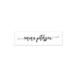 Moderne Schriftart mit individueller Unterschrift Permastempel