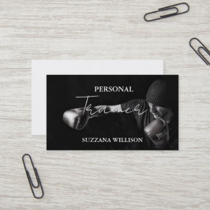 Moderne Schriftart Persönlicher Fitness-Coach-Trai Visitenkarte