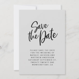 Moderne Schriftart Save-the-Date-Hochzeitsankündig Save The Date