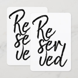 Moderne Schriftart vorbehalten Grafik Typografie S Einladung