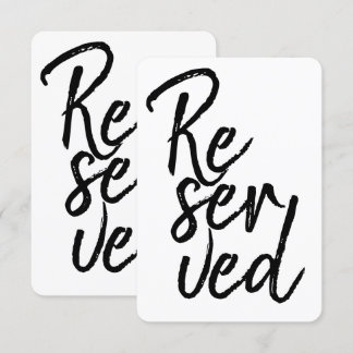 Moderne Schriftart vorbehalten Grafik Typografie S Einladung