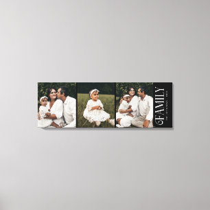 Moderne Schriftfamilie Benutzerdefiniert 3 Fotos N Leinwanddruck