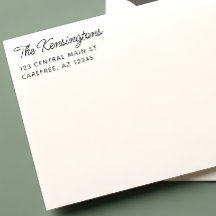 Moderne Schriftfamilienname Rücksendeadresse