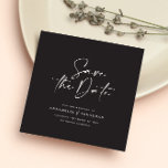 Moderne Schriftzeichen Hochzeit speichern das Datu Magnetkarte<br><div class="desc">Moderne klassische Typografie kühn Hochzeit speichern die Dattelkarte. Mit moderner,  eleganter Typografie und gestreiftem Backer-Design. Farben können individuell angepasst werden.</div>