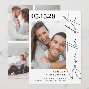 Moderne Schriftzeichen-Typografie 5 Foto Save The Date