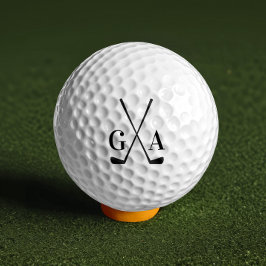Moderne Schriftzeichen von Golf monogram elegant Golfball