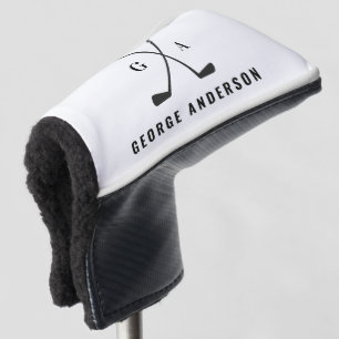 Moderne Schriftzeichen von Golf monogram elegant Headcover