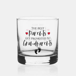 Moderne Schwangerschaftsankündigung für die besten Whiskyglas