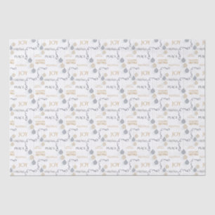Moderne Schwarz-Gold-Minimal-Bauten Seidenpapier