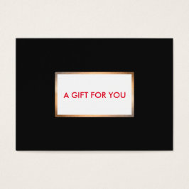 Moderne Schwarz-Gold-Weihnachtskarte