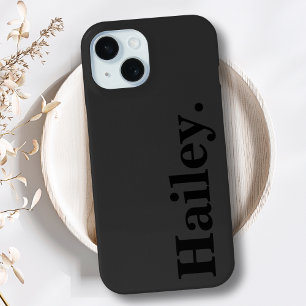 Moderne Schwarz-Minimal zeitgenössisch Case-Mate iPhone Hülle