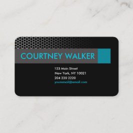 Moderne Schwarz- u. Visitenkarte