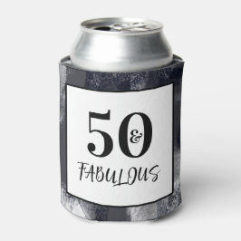 Moderne Schwarz & Weiß 50 & fabelhafte Geburtstags Dosenkühler