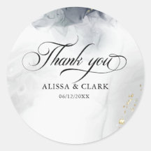 Moderne Schwarz-Weiß-Abstrakt Danke