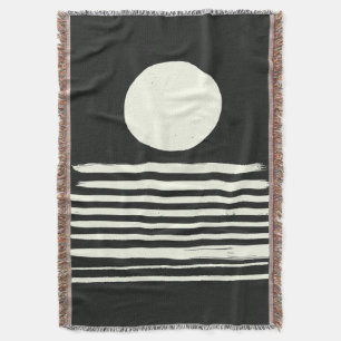 Moderne Schwarz-Weiß-Abstrakte Kunst Decke