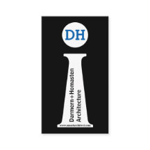 Moderne Schwarz-Weiß-Blau-Monogramm