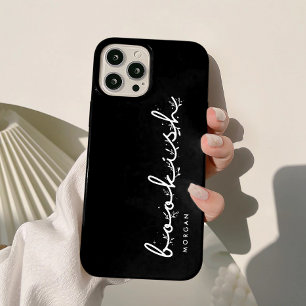 Moderne Schwarz & Weiß Buchbuchliebhaber Case-Mate iPhone Hülle