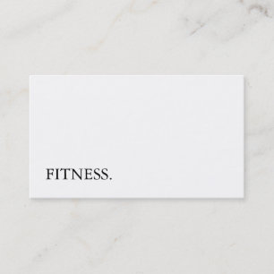 Moderne Schwarz-Weiß-Fitness Visitenkarte