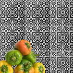 Moderne Schwarz-Weiß-Geometrie Fliese<br><div class="desc">Dieses dekorative Keramik-Fliesendesign zeigt ein nahtloses Op-Art-Muster, das aus geometrischen Formen in Schwarz und Weiß besteht und einen visuell atemberaubenden dekorativen Effekt erzeugt.</div>