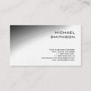 Moderne, Schwarz-weiß-graue Visitenkarte