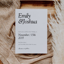 Moderne Schwarz-Weiß-Hochzeit