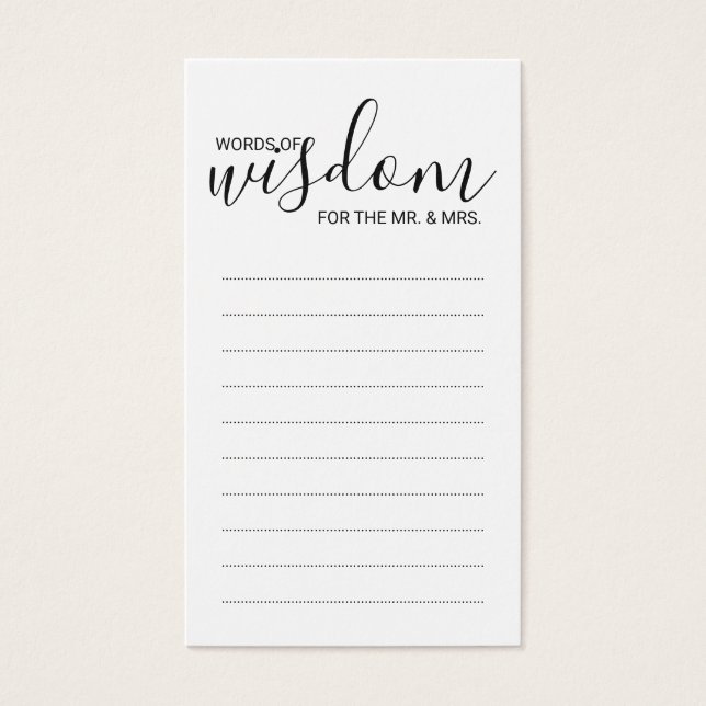 Moderne Schwarz-Weiß-Hochzeiten (Vorderseite)