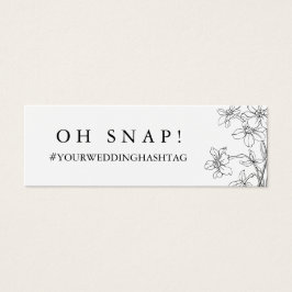 Moderne Schwarz-Weiß-Hochzeitskarte