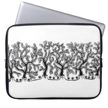 Moderne Schwarz-Weiß-Joshua-Tree Neopren