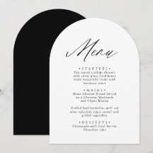 Moderne Schwarz/Weiß-Karte mit Minimalistischer Me