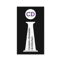 Moderne Schwarz-Weiß-Monogramm, lila