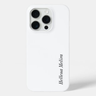 Moderne Schwarz-Weiß-Monogramm-Name Case-Mate iPhone Hülle