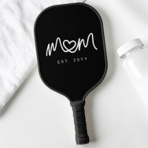 Moderne Schwarz-Weiß-Mutter Mama Etabliert Est