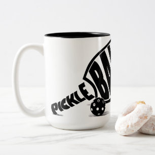 Moderne Schwarz-Weiß-Pickleball-Schläger Zweifarbige Tasse