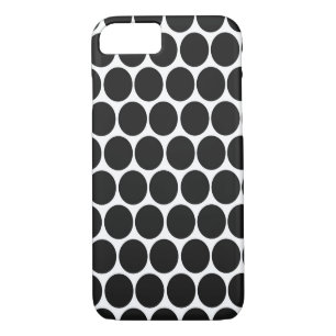 MODERNE SCHWARZ-WEISS POLKA-DOTS Case-Mate iPhone HÜLLE