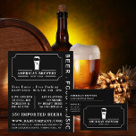 Moderne Schwarz-Weiß-, Pub-/Brauereiwerbung Flyer<br><div class="desc">Moderne Black & White, Pub/Brauereiwerbung Flyer im Business Card Store.</div>