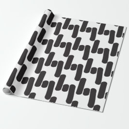 Moderne Schwarz-Weiß-Technik Geschenkpapier