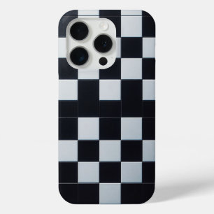 Moderne Schwarz-Weiß-Textur-Schachbrett-Phone Case-Mate iPhone Hülle