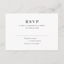 Moderne Schwarz-weiße Classic UAWG Enclosure Card Begleitkarte