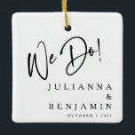 Moderne Schwarz-weiße Hochzeiten machen wir elegan Keramikornament<br><div class="desc">Moderne Keramik in Schwarz und Weiß</div>