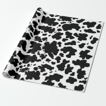 Moderne Schwarz-weiße Kuhhaut Textur Tierdruck